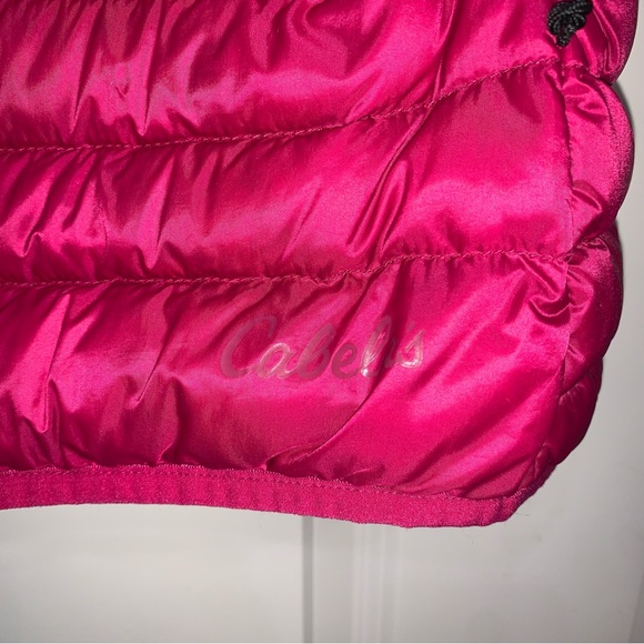 Cabela’s Duck Down Insulated Long Sleeve Puffer Jacket Pink size Small - Picture 4 of 9